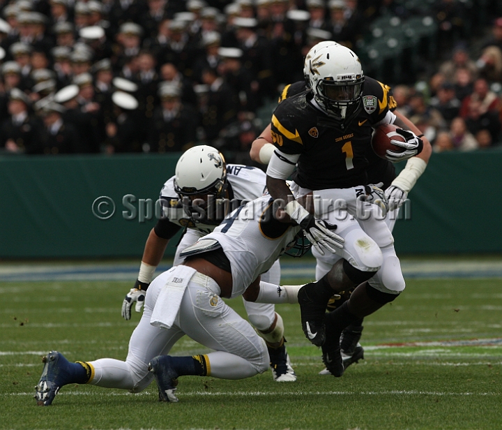 122912 Kraft SA-028.JPG - Dec 29, 2012; San Francisco, CA, USA; Arizona State Sun Devils tailback and game MVP Marion Grice against the Navy Midshipmen in the 2012 Kraft Fighting Hunger Bowl at AT&T Park.